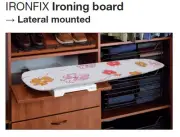 Ironing Board Shelf Mounted - space saving solution in your Laundry or Kitchen