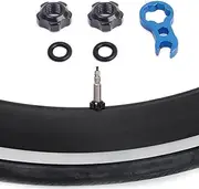 Valve Stem Nut - Lightweight Design Rim Set | with A Wrench Protection, Valve Nut Stem Grommet for MTB Tire Valve Tubeless