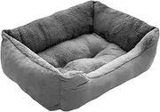 Yajuyi Pet Bed Pet Cat Nest Washable Soft Sleeping Self Warming Snooze Kennel Pet Cushion Dog Sofa Bed for Puppy Kitten Cats Dog, L