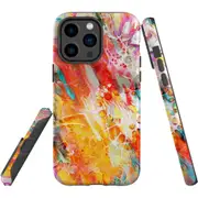 For iPhone 14 Pro Max Case Tough Protective Cover, Flowing Colors