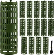 15 PCS Plastic Tree Trunk Protector, 15 x 10 Inch Adjustable Flexible Tree Guards with 100 PCS Black Zip Ties, Nursery Mesh Tree Bark Protector for Preventing Trees from Trimmers ﻿