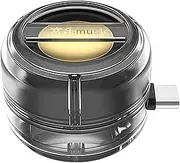 Mini Portable Speaker Portable 5X Speaker Amplifier–Plug & Play for Music/Calls, Portabl Mobile Phones Sound Amplifier with 3.5mm, for Smartphone Tablet Notebook (Transparent,Type-c)
