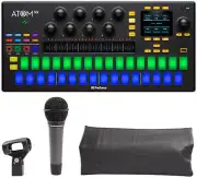 PRESONUS ATOM SQ MIDI USB Ableton DJ Pad Controller+Audio Technica Microphone
