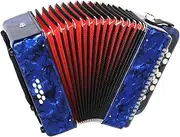 Accordion Piano 22 Keys 8 Bass, Educational Musical Instrument, With Backpack Gig Bag And Shoulder Straps, For Beginners Students (Color : Blue)