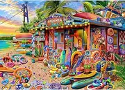 HUADADA Jigsaw Puzzles for Adults 1000 Pieces, Puzzles for Adults 1000 Piece, Challenging Game Toys, Impossible Puzzle, Family Decoration Puzzle - Beach Shop