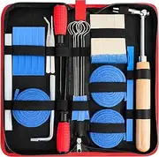 CONCHACIELO Professional Piano Tuning Kit: Universal Piano Tuning Tools Kit Set with Portable Case,Tuning Wrench, Wrench Fastener, Tuning Mute. for Tuning Beginner, Professional Tuner (Pro Set)