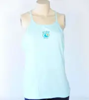 Nike Blue Sun-Sea Graphic Racer Back Tank Shirt Summer Top Women's NWT