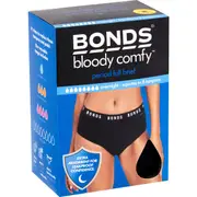 Bonds Bloody Comfy Overnight Period Full Brief Underwear Size 12 each