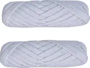 [Generic] Nada/Pajama Dori Strings (Cotton) White Color Quality || Nada Strings for Ethnic Indian Dresses, Saree,Petticoat, Salwars, Patiala, Chudidars with Nada Insertion Tool( 5 mtrs) Pack of 2