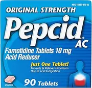 AC Original Strength All-Day with 10 mg Famotidine for Heartburn Prevention & Relief, 90 ct.