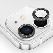 ZUSLAB iPhone 11 Pro Camera Lens Protector, 9H Tempered Glass Camera Cover Screen Protector Metal Individual Ring for Apple - Black