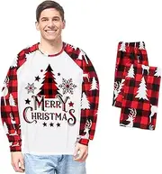 Family Matching Pajamas,Soft Cotton Plaid Parent Child Outfit | Skin-Friendly Women's Pajama Sets for and Everyday Family