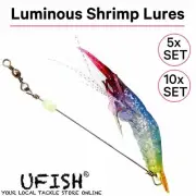 UFISH Soft Shrimp Lure Bait Lot Ice Jig Fishing Bait Swimbait Freshwater