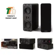 Passive Slim Bookshelf Speakers with 3-Inch Woofers and Silk Tweeter, Thin De...
