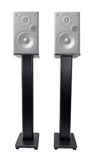 Pair 28" Bookshelf Speaker Stands For Polk Audio T15 Bookshelf Speakers