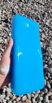 Sky Blue Glass Tile Block 4 Slab Flint Knapping Cab 4.7#