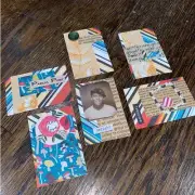 Pack of 6 Handmade Journaling / Embellishment / Junk Journaling Cards