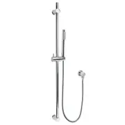 Chrome 850mm Shower Rail Round 3 Mode Handheld Head Holder Wall Bracket Elbow Kit