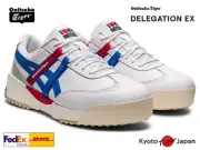 Onitsuka Tiger DELEGATION EX (WHITE/BLUE) 1183A559.101 [Unisex] Casual Authentic