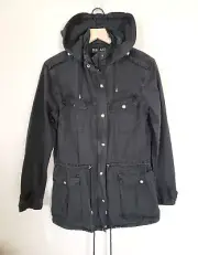 NWT Women's Buffalo David Bitton Vintage Dyed Hooded Anorak Jacket Sz Small