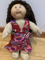 Fits 16” 17” 18” CABBAGE PATCH KIDS GIRL DOLL CLOTHES Spring Floral Dress Only