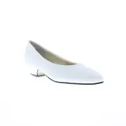 Capps Sail Leather Pump 90233 Womens White Leather Pumps Heels Shoes