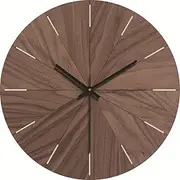 Wall Clock Simple Modern Design Wooden Clocks for Bedroom Wood Wall Watch Home Decor Silent Digital Large Wall Clock Kitchen Solid Wood Wall Clock Mute Clock