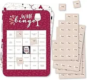 But First, Wine - Bingo Cards and Markers - Wine Tasting Party Bingo Game - Set of 18