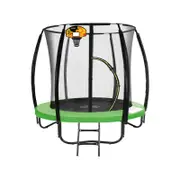 Kahuna Classic 6ft Trampoline With Basketball Set - Green