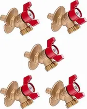 (Pack of 5) EFIELD Valve 1/4-Turn Sillcock Hose Bibb With Flange 1/2 in. Pex Inlet x 3/4 in. MHT Outlet -5 Pieces