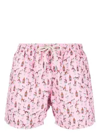 在飛比找Farfetch優惠-Dry Gin print swim shorts