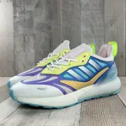 Adidas ZX 2K Boost 2.0 Sneakers Running Shoes Purple Size 6 Kids I 7.5 Women's