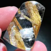 37.8ct Rare NATURAL Clear rutile Crystal Polished
