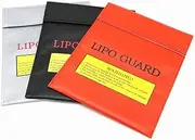 RC Helicopter Parts Fireproof & Waterproof RC LiPo Battery Safety Bag Safe Guard Charge Sack 18x23cm 30x23cm Red Black Silver Replacement (Color : 29x23cm Black)