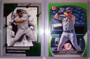 2 JASSON DOMINGUEZ TOPPS TIER GREEN FOIL /99 BOWMAN GREEN /399 ROOKIE LOT