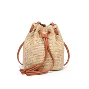 Shoulder Bag Summer Beach Girls Fashion Top Handle Handbag Double Fringed Bucket Messenger Women's Bags & Handbags