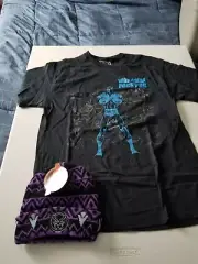 CULTUREFLY / LOOT CRATE BLACK PANTHER SS T SHIRT SZ XL & BEANIE NWT