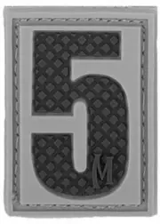Maxpedition Number 5 Morale Patch SWAT Color .84" x 1.18" - NUM5S