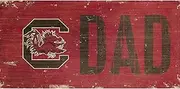 Fan Creations NCAA South Carolina Fighting Gamecocks Unisex University of South Carolina Dad Sign, Team Color, 6 x 12