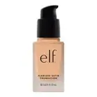 e.l.f. Flawless Satin Foundation, Lightweight & Medium Coverage, Semi-Matte F...