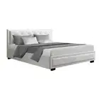Bed Frame King Size Gas Lift White TIYO Artiss
