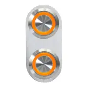 Daytona Billet Switch /ORANGE LED Illumination - Single Switch Gilbertsons (for: Subaru)