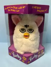 Furby 1998 ORIGINAL 1st Gen White Snowball 70-800 NEW in Box RARE