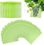 YQQZQ 30Pcs Fruit Protect Bags,Reusable Mesh Garden Netting Protection Bag with Drawstring for Plants Vegetables Fruit Flower 8 Inch Width 12 Inch Length