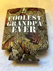 Coolest Grandpa Ever Drink Insulator/Cooler/Camouflage