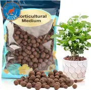 Clay Pebbles Leca Balls for Plants，Clay Balls for Hydroponic, Terrarium, Potted