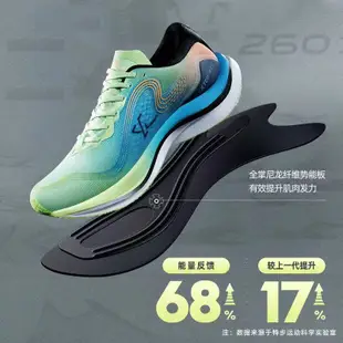 【特步 xtep】RC260 2.0 | 競速訓練鞋跑鞋 全掌ACE科技（回彈率68%+）+鏤空尼龍勢能板 特步官方直營