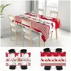 Red Christmas Tablecloth Rectangle Table Cloth Dining Home Cover Table Cover AU