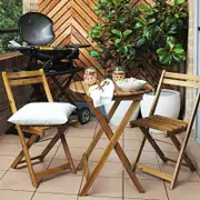 Marquee 3 Piece Timber Folding Bistro Setting