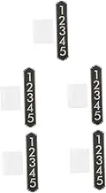 COHEALI 5 Sets Metal Outdoor Number Sign Modern Address Plate for House Office Door Sign High Visibility